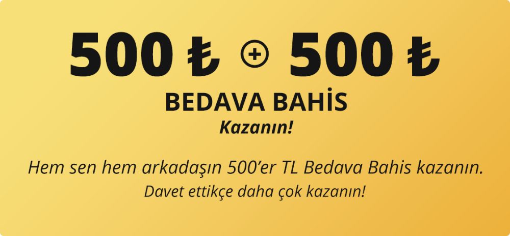 Mobilbahis Arkadaşını Getir 500 TL Bahis Kazan